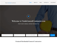 Tablet Screenshot of findageneralcontractor.com